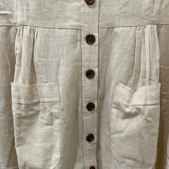 pana mina linen dress - plus-size 4X - Picture 3 of 4